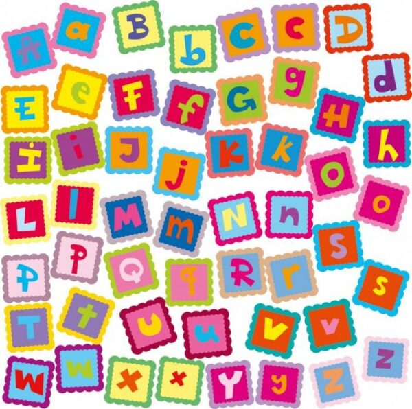 Японские панели Разноцветные буквы